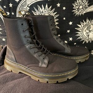 Dr. Martens Black Mesh Combat Boots size 9